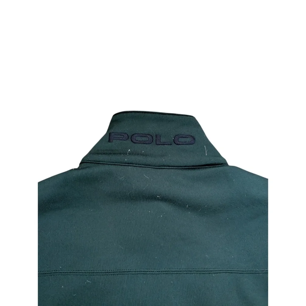 Polo Sport Ralph Lauren Fleece Vest Mens XL Green Vtg Golf Tech‎ Full Zip USA